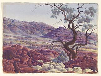 詹姆斯山脉乡村 James Range Country (c.1945)，阿尔伯特·纳马吉拉