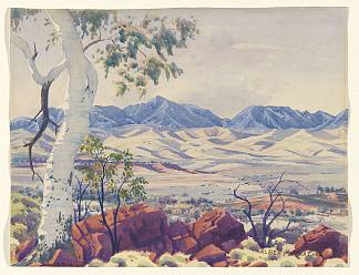 吉尔斯山，麦克唐纳山脉，澳大利亚中部 Mount Giles, MacDonnell Ranges, Central Australia (c.1945 – 1958)，阿尔伯特·纳马吉拉