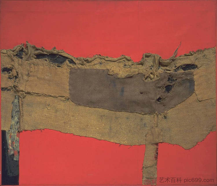 麻袋和红色 Sacking and Red (1954),阿尔贝托·布里