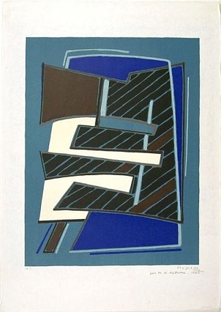 浅蓝色成分 Composizione in Azzurro (1965)，阿尔贝托·马涅利