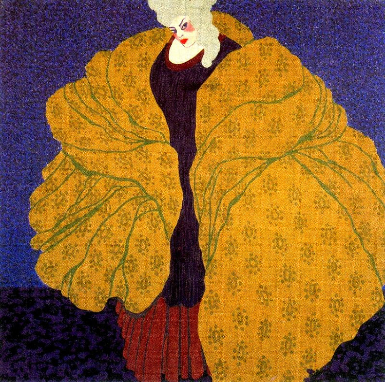 装饰板，女士2号 Decorative Panel, Woman No. 2 (1910)，阿尔贝托·马涅利