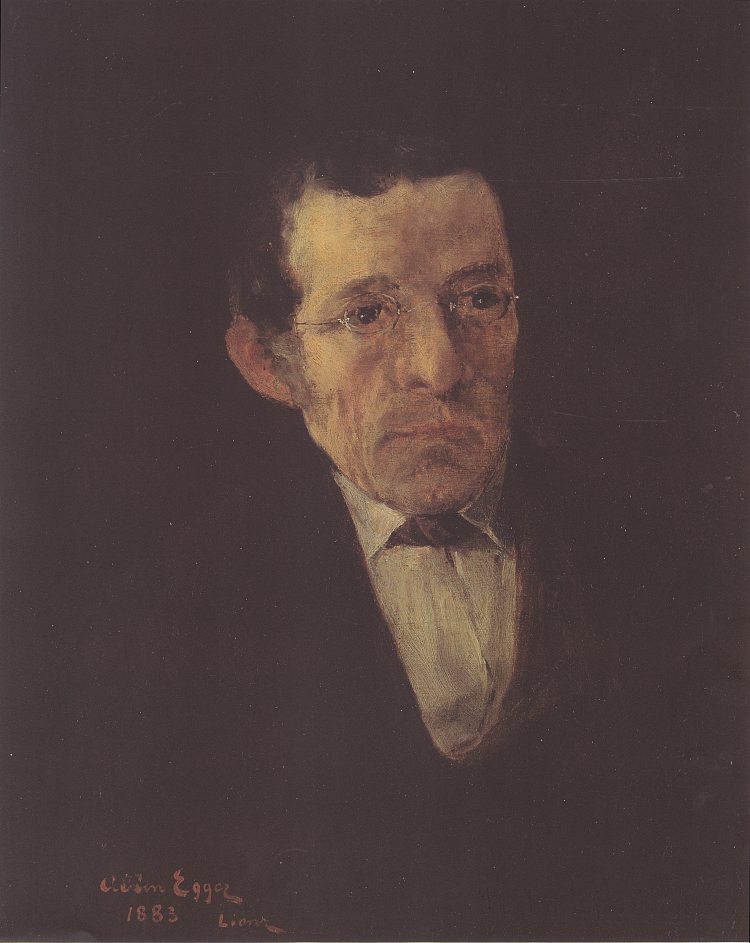 画家普洛纳的肖像 Bildnis Des Malers Ploner (1883)，阿尔宾·艾格·利恩茨