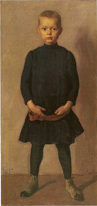 艺术家之子弗雷德 The Artists Son Fred (1895)，阿尔宾·艾格·利恩茨