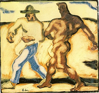 播种者与魔鬼 Sower and Devil (1923)，阿尔宾·艾格·利恩茨