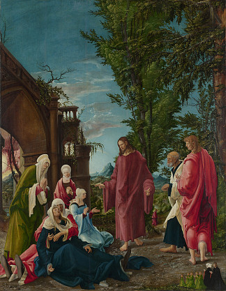 基督离开他的母亲 Christ Taking Leave of His Mother (1520)，阿尔布雷希·阿尔特多费尔