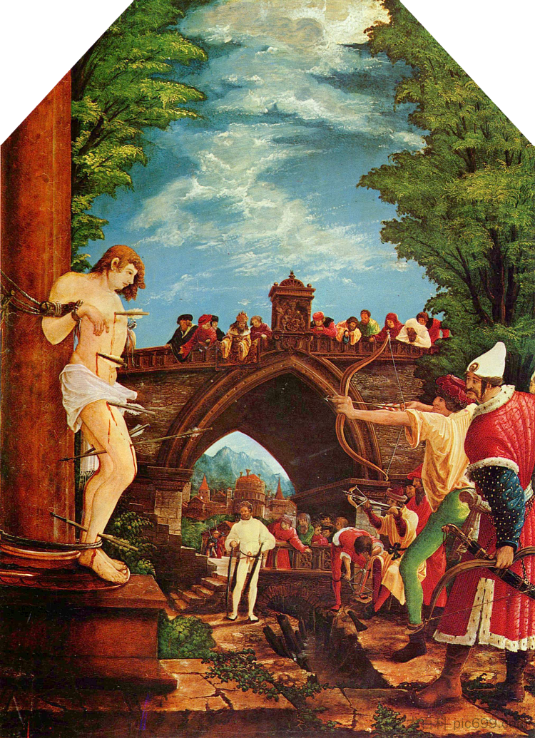 圣塞巴斯蒂安殉难 Martyrdom of St. Sebastian (c.1509 - 1516)，阿尔布雷希·阿尔特多费尔