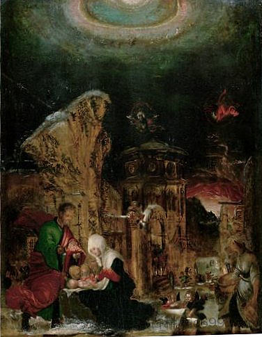 诞生 Nativity (1520 - 1525)，阿尔布雷希·阿尔特多费尔