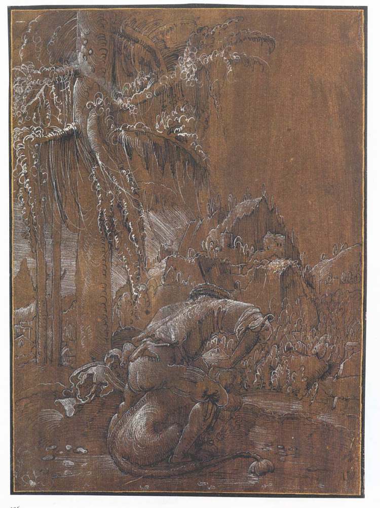 参孙与狮子 Samson and the Lion (1512)，阿尔布雷希·阿尔特多费尔