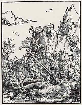 圣乔治杀龙艺术 The St. George killing the dragon art (1511)，阿尔布雷希·阿尔特多费尔