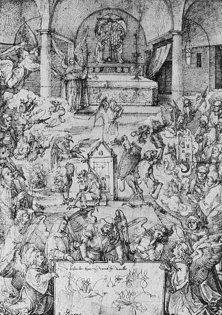 天使博览会 Angel Fair (c.1500)，阿尔布雷希特·丢勒