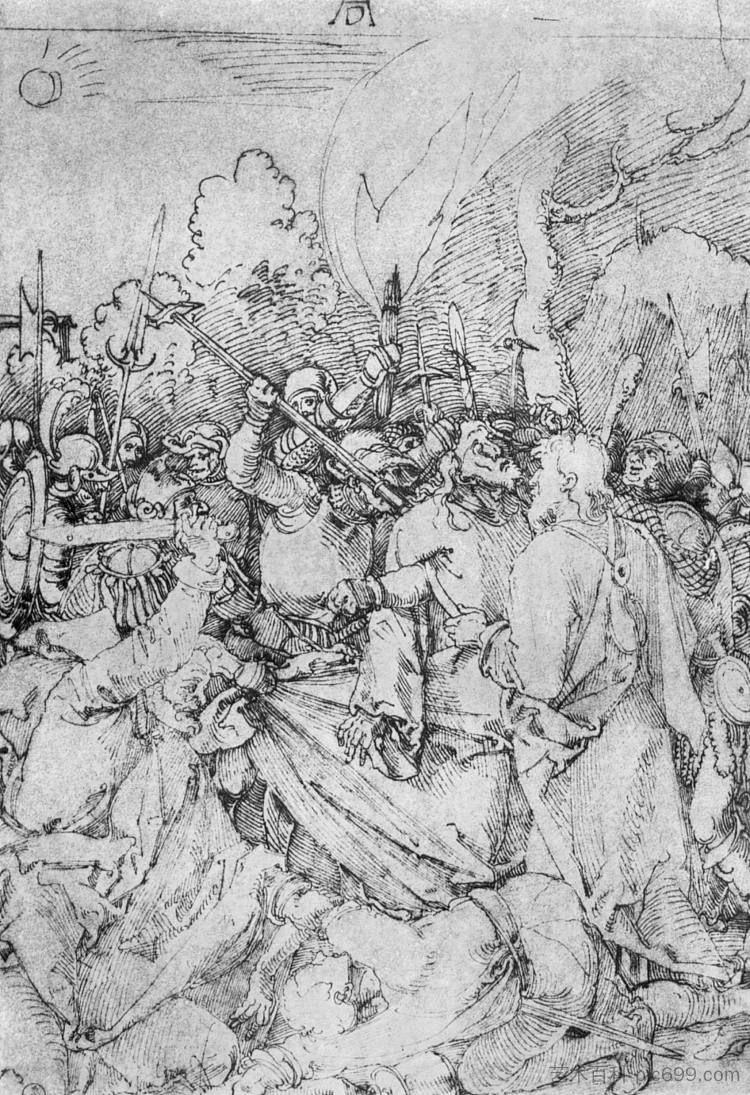 基督被捕 Arrest of Christ，阿尔布雷希特·丢勒