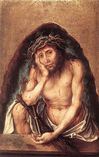 基督是忧愁的人 Christ as the Man of Sorrows (1493)，阿尔布雷希特·丢勒