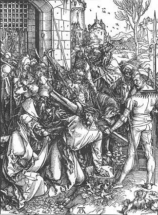 基督背负十字架 Christ Bearing the Cross (1498)，阿尔布雷希特·丢勒