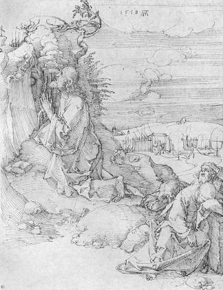 橄榄山上的基督 Christ on the Mount of Olives (1518)，阿尔布雷希特·丢勒