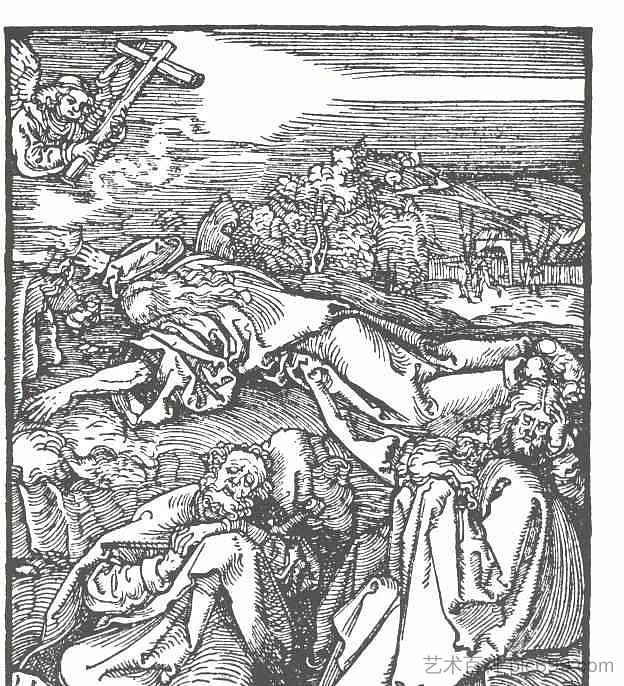 橄榄山上的基督 Christ on the mount olive (c.1508 - c.1509)，阿尔布雷希特·丢勒
