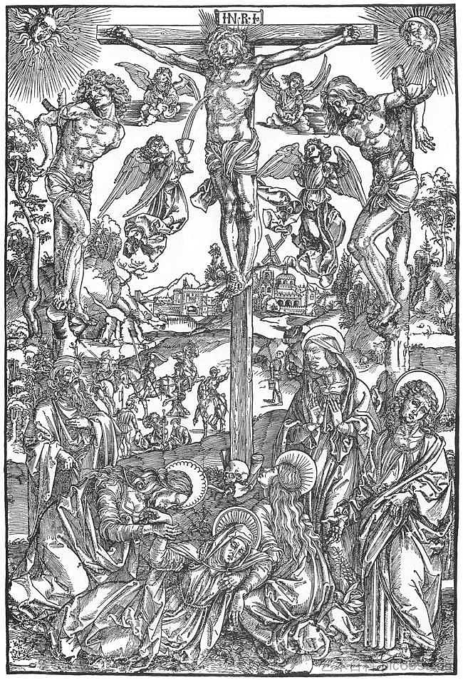 受难 Crucifixion (1495 - 1498)，阿尔布雷希特·丢勒