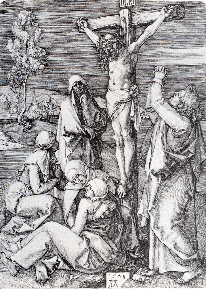 受难 Crucifixion (1508)，阿尔布雷希特·丢勒