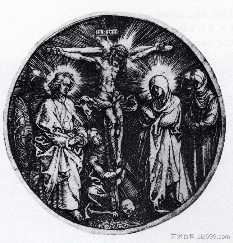 受难 Crucifixion (1519)，阿尔布雷希特·丢勒