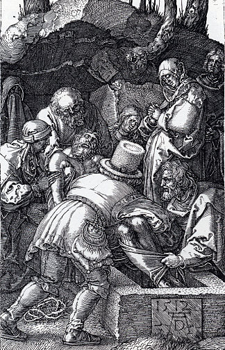 沉积（刻刻激情） Deposition (Engraved Passion) (1512)，阿尔布雷希特·丢勒