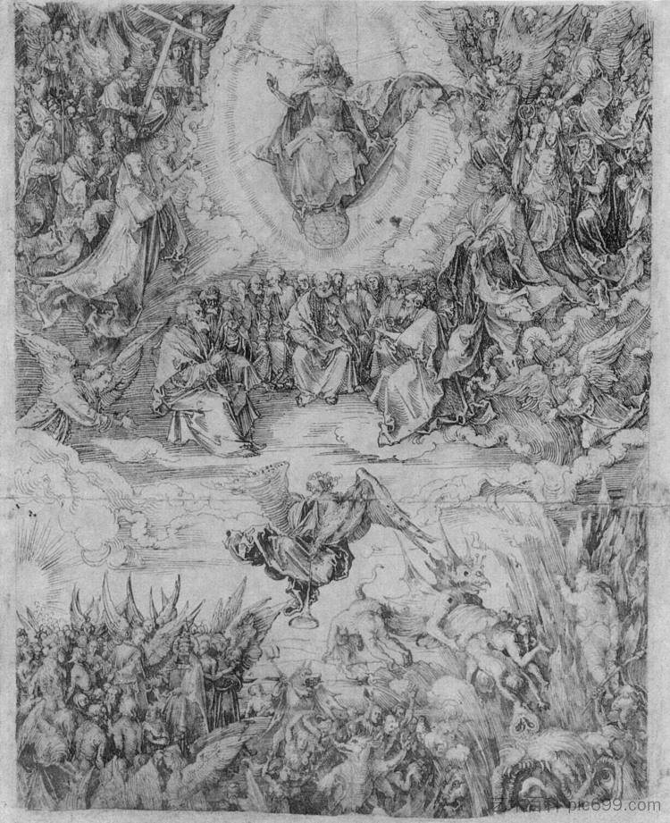 末日 Doomsday (c.1500)，阿尔布雷希特·丢勒