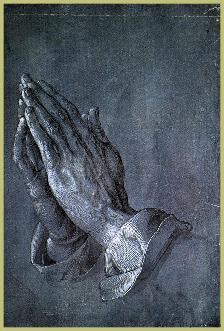 使徒之手 Hands of an Apostle (c.1508)，阿尔布雷希特·丢勒