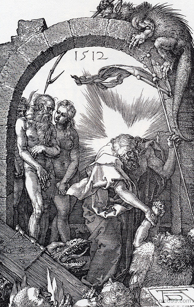 地狱的悲惨 Harrowing Of Hell (1512)，阿尔布雷希特·丢勒