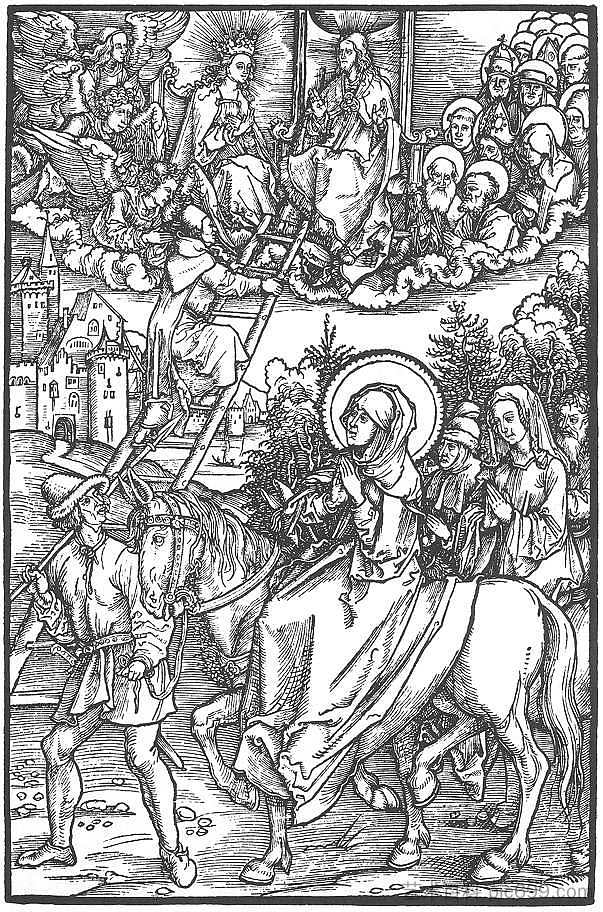 启示录圣比吉特插图 Illustration to Revelationes Sancte Birgitte (1500)，阿尔布雷希特·丢勒