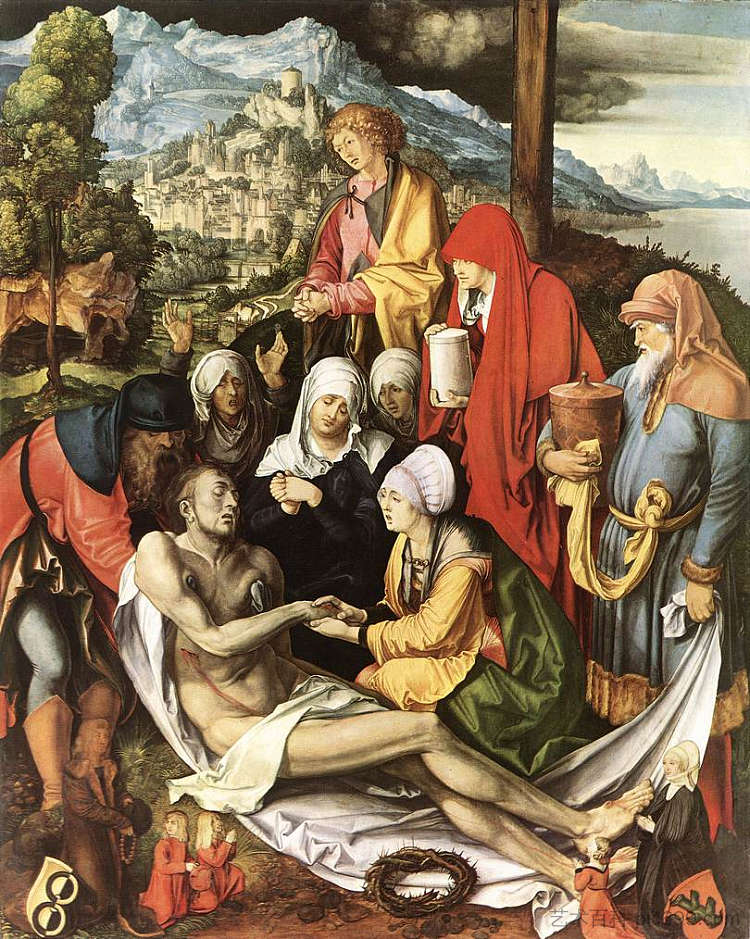 为基督哀歌 Lamentation for Christ (1500 - 1503),阿尔布雷希特·丢勒