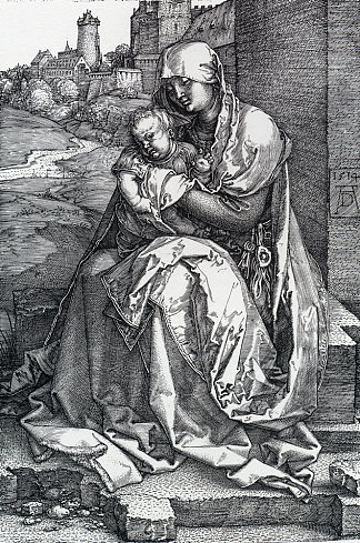 墙边的麦当娜 Madonna By The Wall (1514)，阿尔布雷希特·丢勒