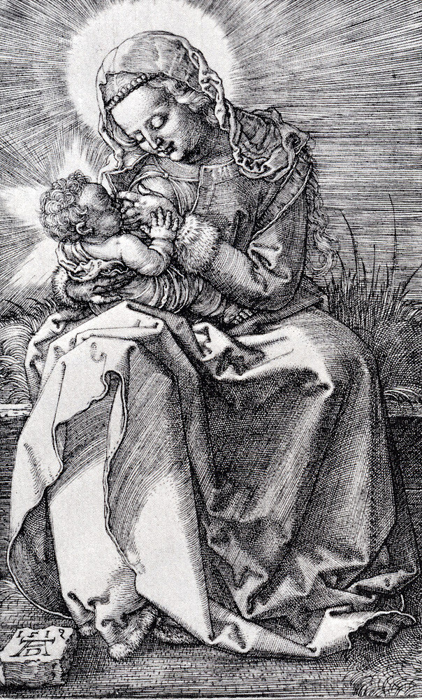 麦当娜护理 Madonna Nursing (1519)，阿尔布雷希特·丢勒