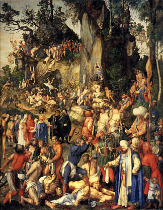 万人殉难 Martyrdom of the Ten Thousand (1508)，阿尔布雷希特·丢勒