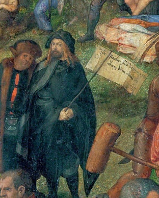 万人殉难（细节，假定的自画像） Martyrdom of the Ten Thousand (detail, Supposed Self Portrait) (1508)，阿尔布雷希特·丢勒