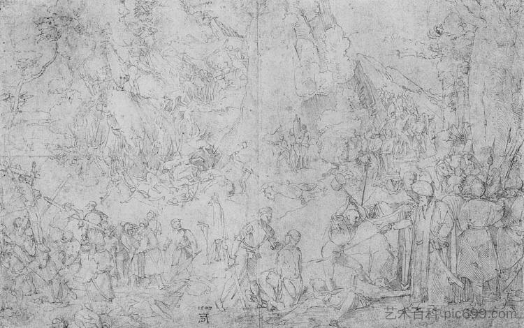 万人殉难 Martyrdom of the Ten Thousand (1507 - 1508),阿尔布雷希特·丢勒