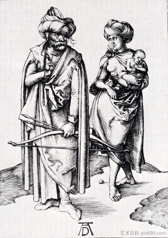 东方家庭 Oriental Family (1496),阿尔布雷希特·丢勒