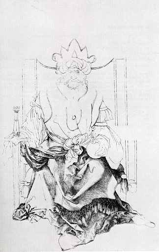 东方统治者登基 Oriental Ruler Enthroned (1497)，阿尔布雷希特·丢勒