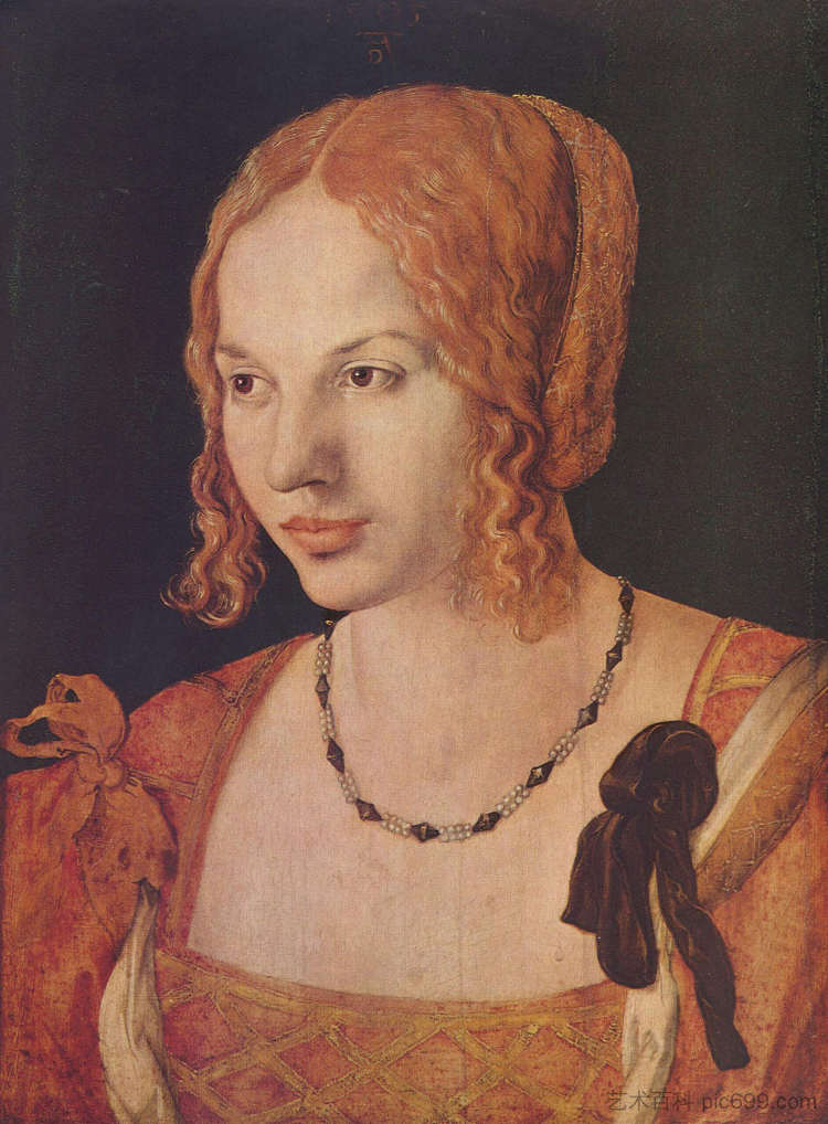 威尼斯人的肖像 Portrait of a Venetian (1505),阿尔布雷希特·丢勒