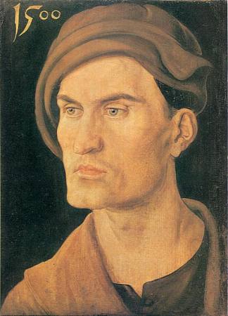 一个年轻人的肖像 Portrait of a Young Man (1500)，阿尔布雷希特·丢勒