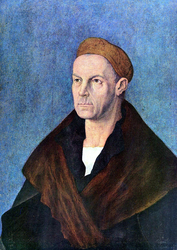 雅各布·富格尔的肖像 Portrait of Jakob Fugger (c.1519)，阿尔布雷希特·丢勒