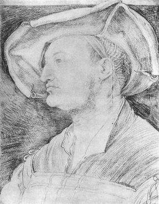 乌尔里希·瓦恩比勒的肖像 Portrait of Ulrich Varnbiiler (1522)，阿尔布雷希特·丢勒