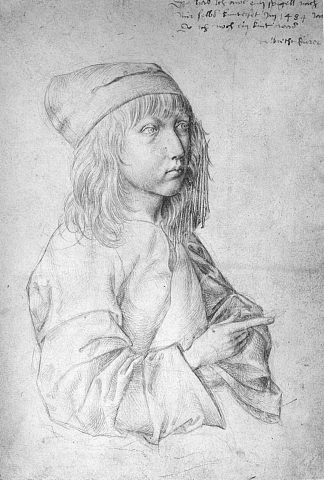 13岁的自画像 Self-Portrait at 13 (1484)，阿尔布雷希特·丢勒