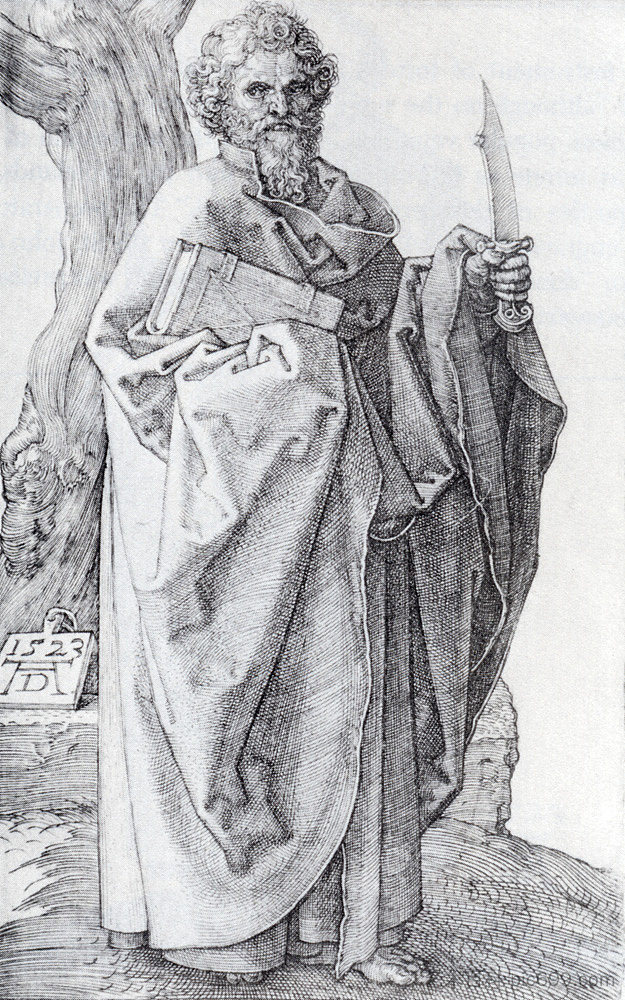 圣巴塞洛缪 St. Bartholomew (1523),阿尔布雷希特·丢勒