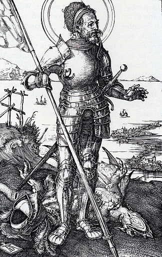 圣乔治步行 St. George On Foot (1502)，阿尔布雷希特·丢勒