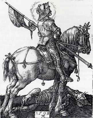 马背上的圣乔治 St. George On Horseback (1505 – 1508)，阿尔布雷希特·丢勒