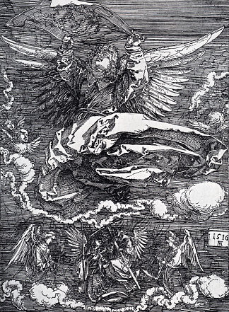 天使摊开的苏达里姆 Sudarium Spread Out By An Angel (1516)，阿尔布雷希特·丢勒
