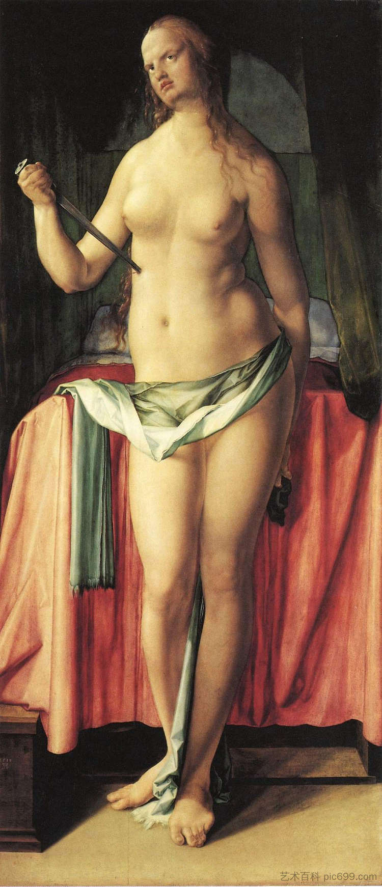 卢克丽霞的自杀 Suicide of Lucretia (1518)，阿尔布雷希特·丢勒