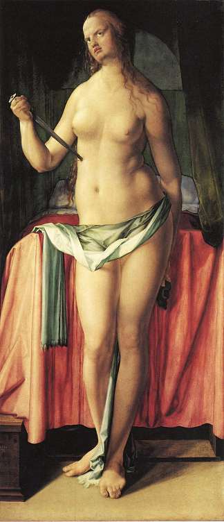 卢克丽霞的自杀 Suicide of Lucretia (1518)，阿尔布雷希特·丢勒