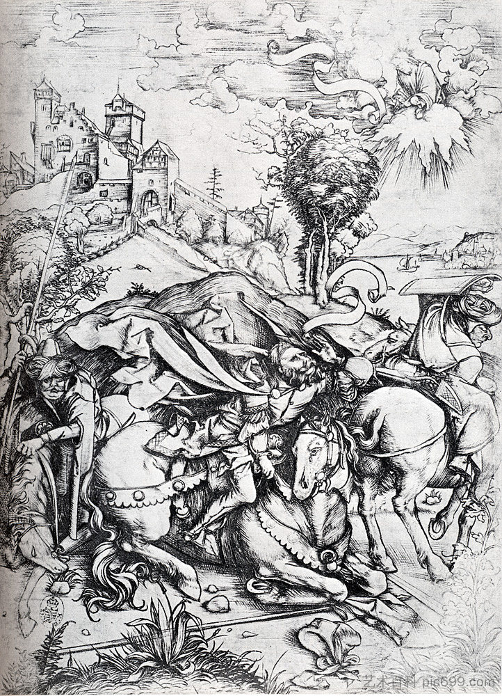 圣保罗的皈依 The Conversion Of St. Paul (1495)，阿尔布雷希特·丢勒