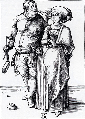 厨师和他的妻子 The Cook And His Wife (1496)，阿尔布雷希特·丢勒