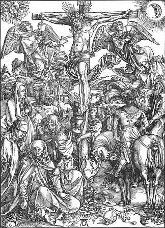 受难 The Crucifixion (1498)，阿尔布雷希特·丢勒
