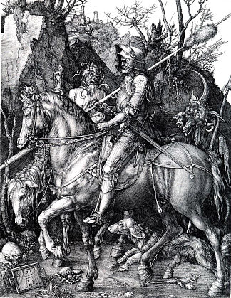 骑士、死亡与魔鬼 The Knight, Death and the Devil (1513)，阿尔布雷希特·丢勒